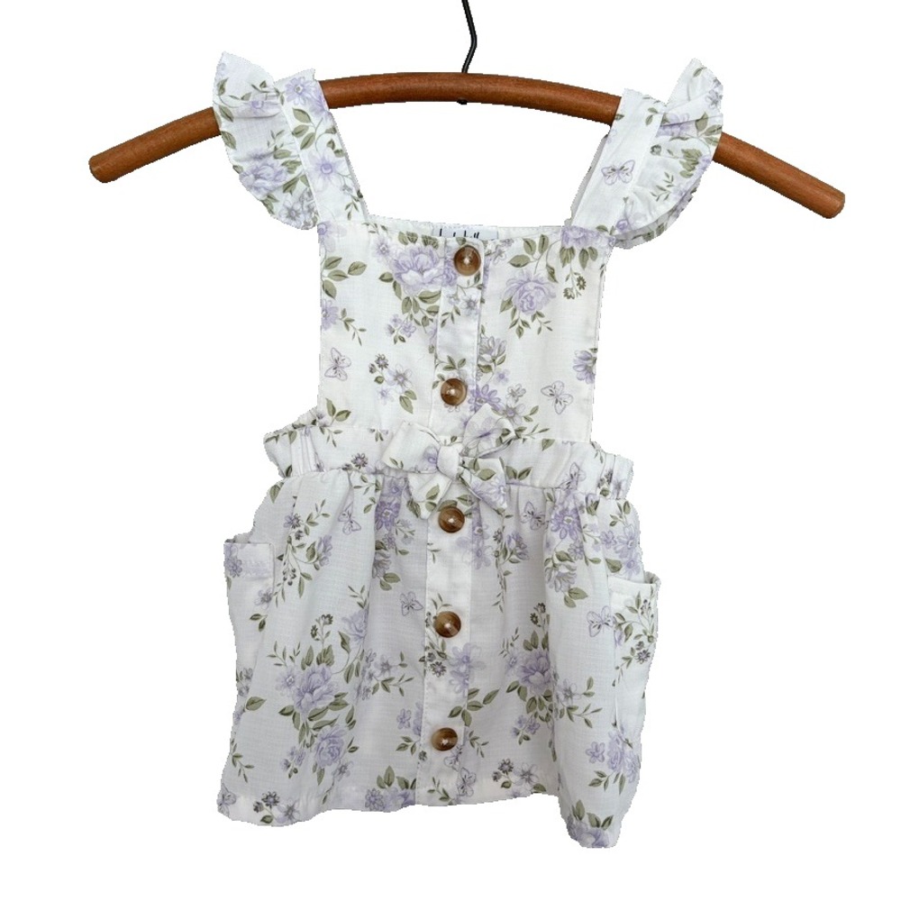 Nicole Miller 12M 18M baby toddler girl dress Easter spring flowers EUC